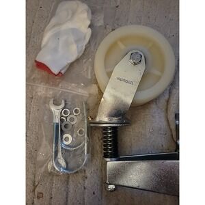 Heavy Duty 6" Fence Gate Wheel - 500lb Capacity with 360° Rotation Caster